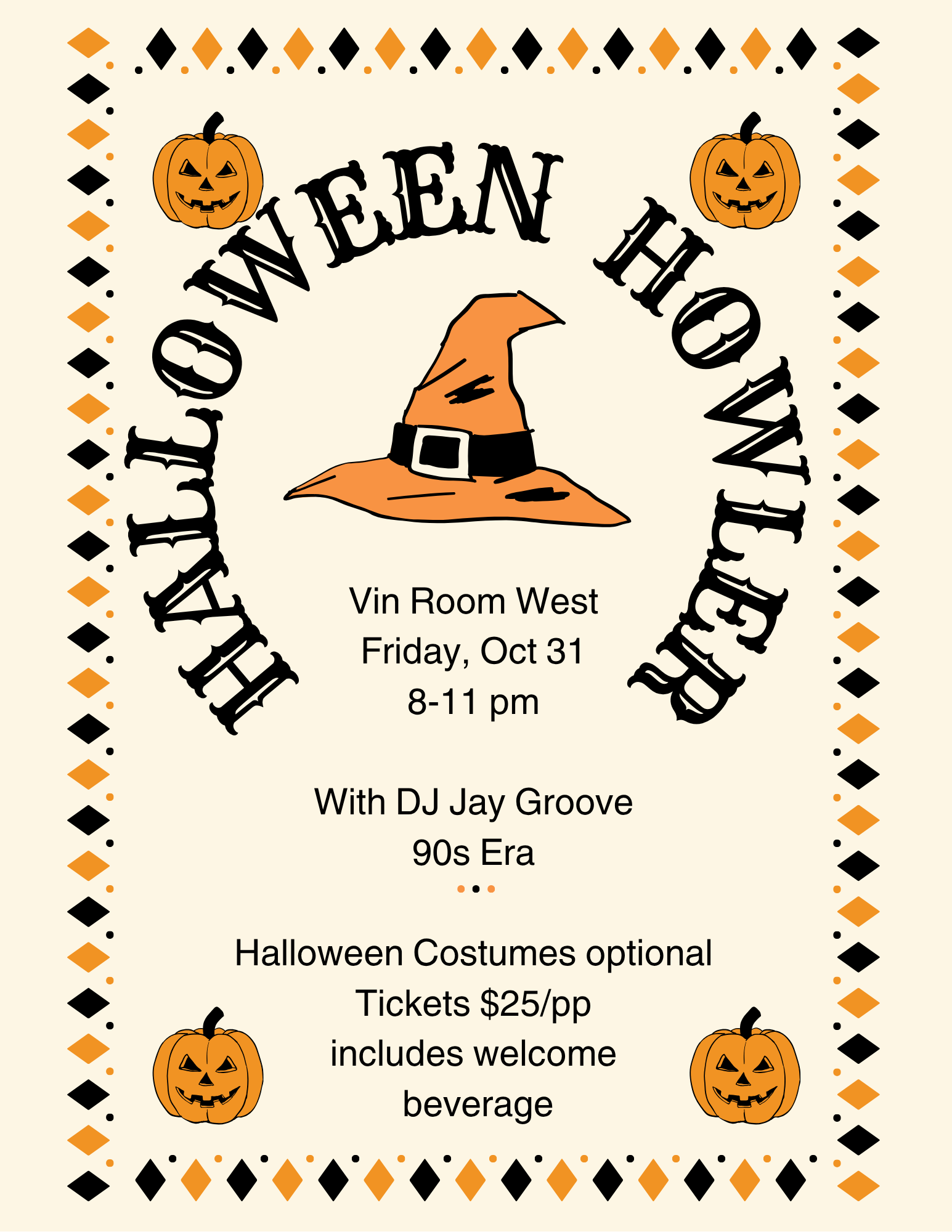 Oct 31 2025 - Halloween Howler Vin Room West